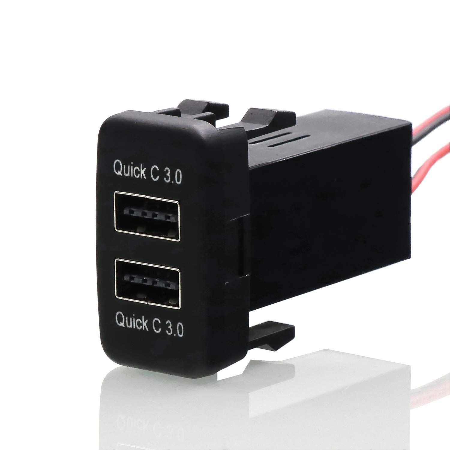 QC3.0 Dual USB Car Charger for Toyota VIGO - Fast Charge Your Smartphone & GPS