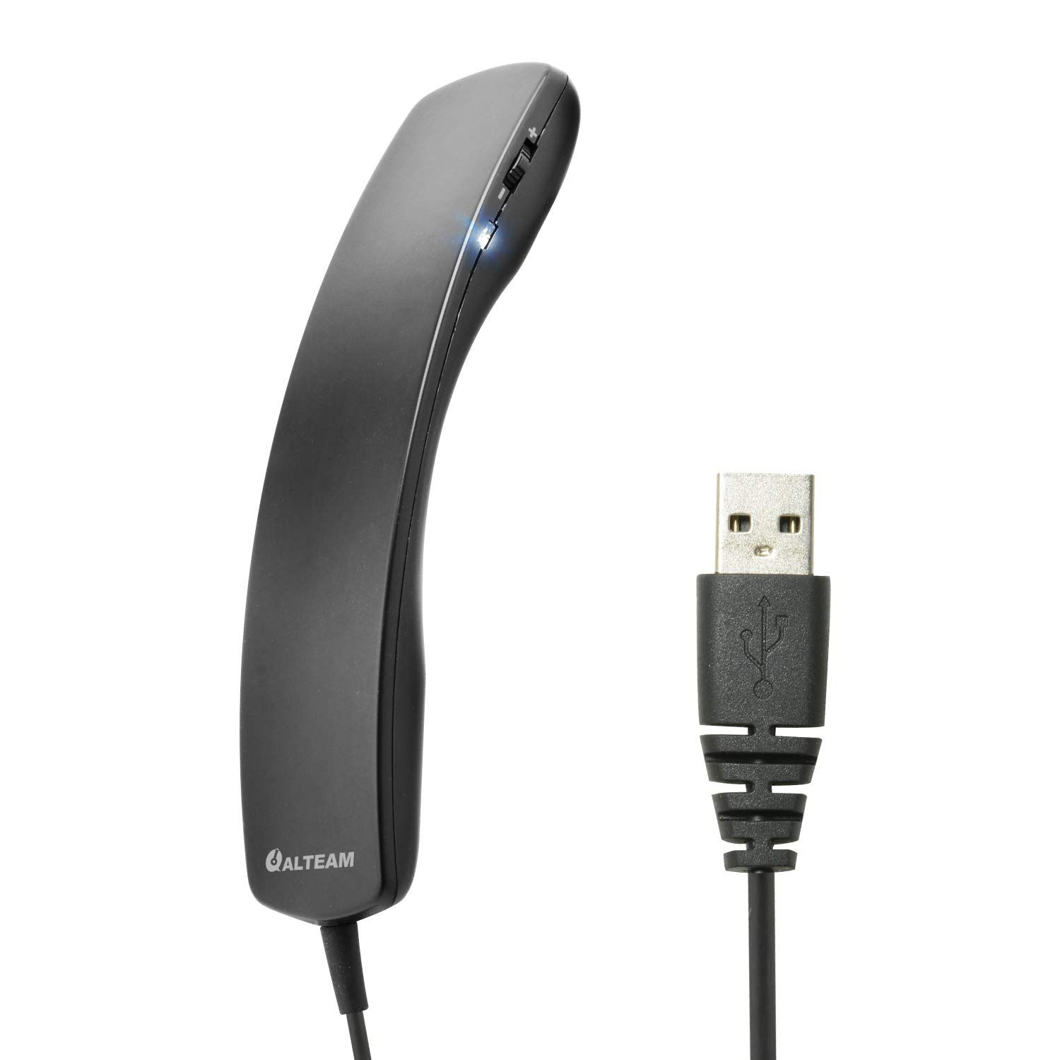 ALTEAM Wired USB Handset: Lightweight Retro Design, 2M Cable, Volume Control & Microphone Mute for Softphones