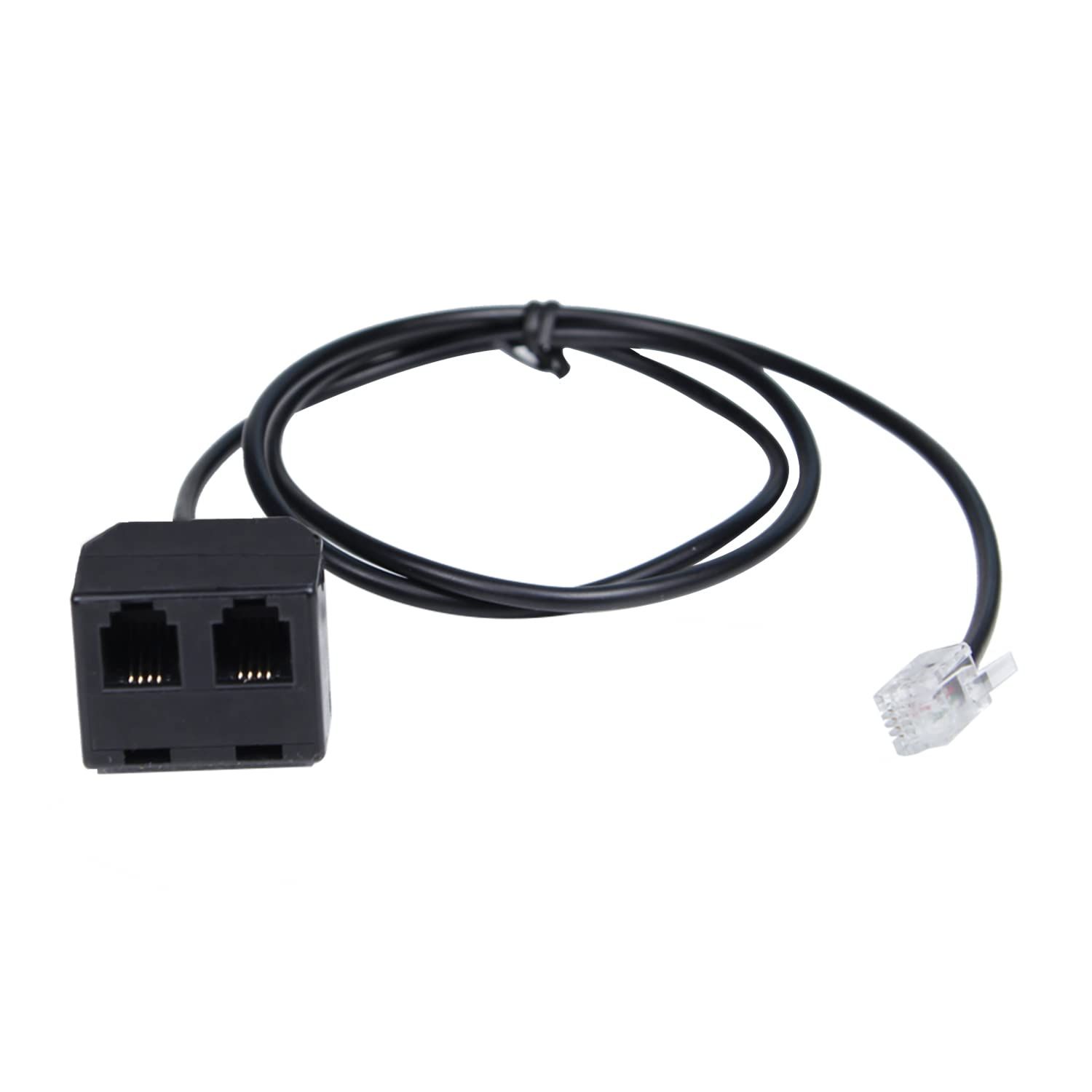RJ9 Telephone Training Adapter Y Splitter for Cisco, Yealink, Avaya & More - Compatible with IP Phones