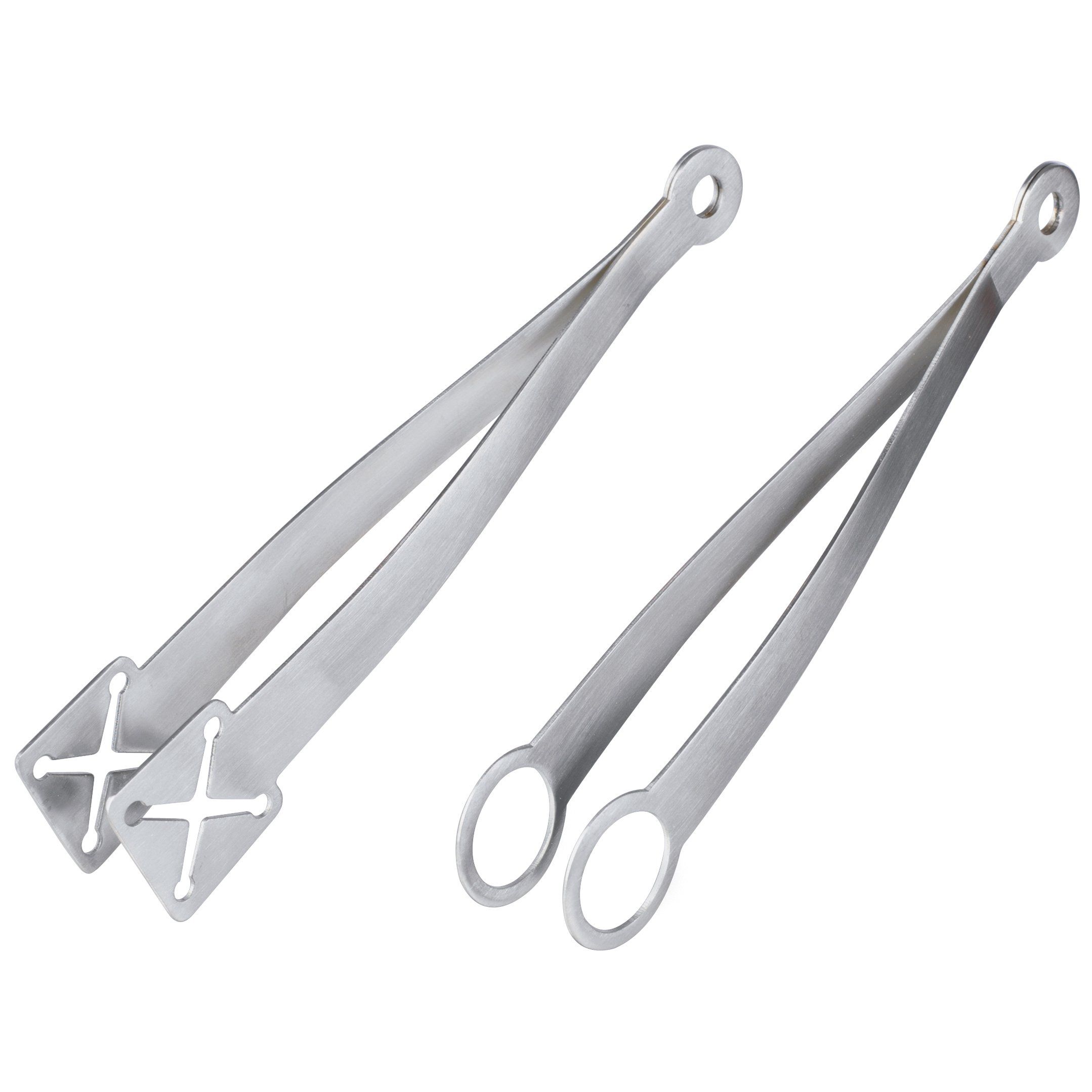 Prepworks by Progressive Stainless Steel Appetizer Tongs - Set of 2 for Effortless Entertaining