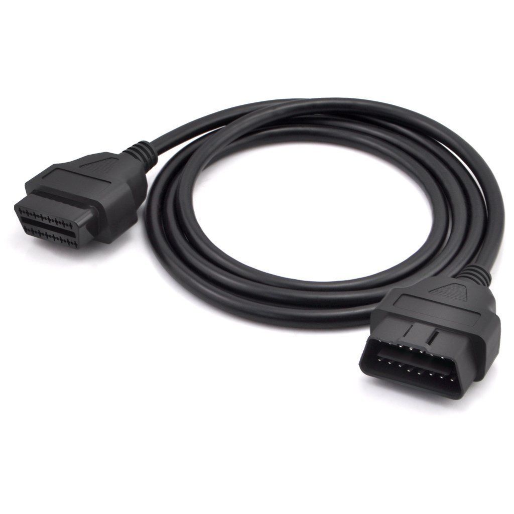 iKKEGOL 5ft OBD-II 16 Pin Extension Cable - Auto Car Diagnostic Adapter 1.5M Male to Female