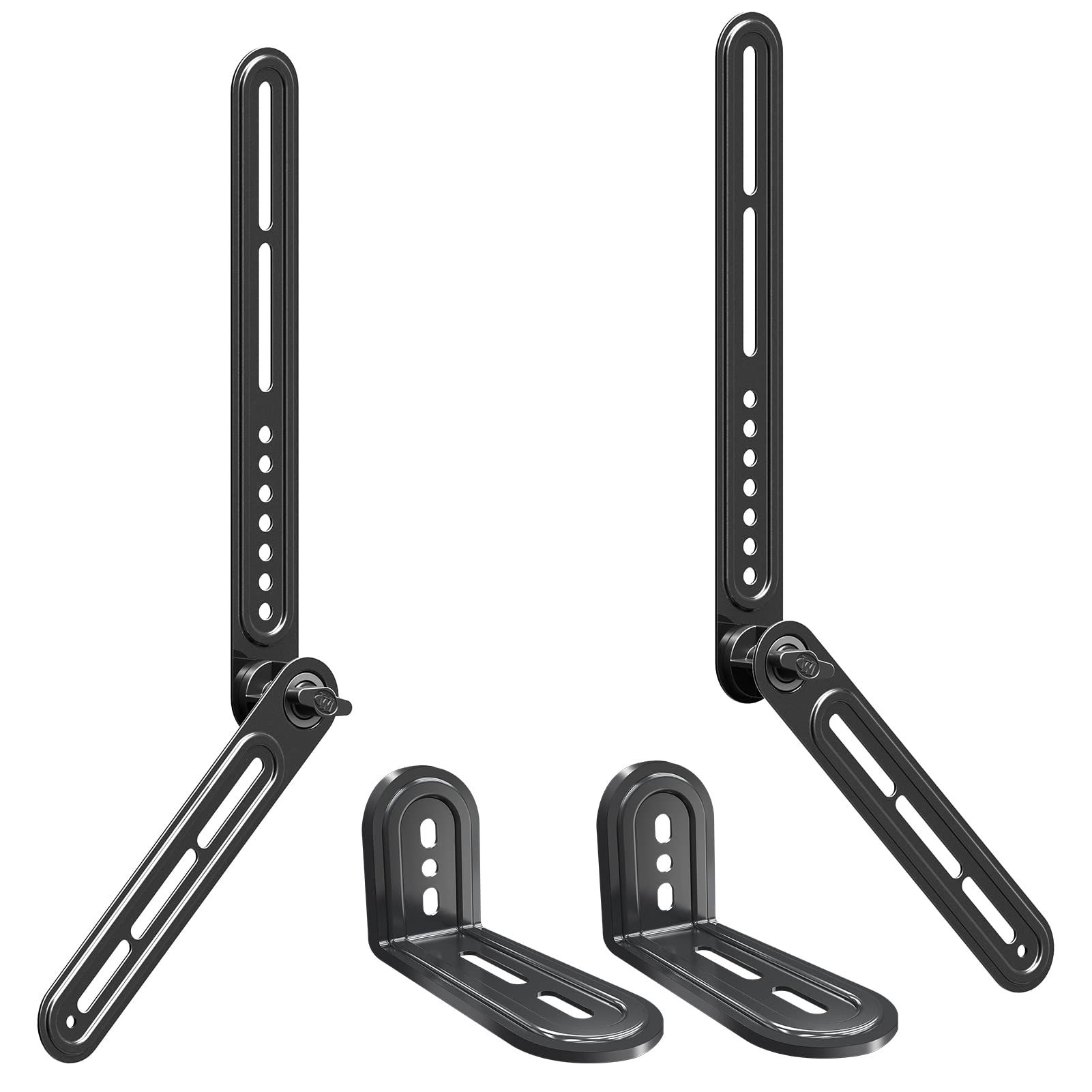 Mounting Dream Soundbar Bracket for TVs - Adjustable Arm & L-Shaped Mount, Holds Up to 15 lbs - Perfect for Protruded Bottom TVs