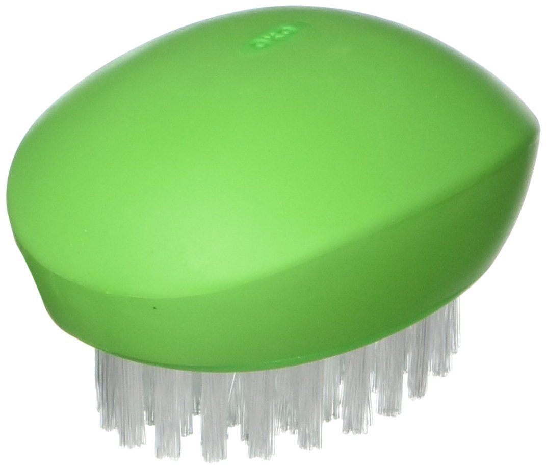 OXO Good Grips Vegetable Brush - Black & Green | Efficient Cleaning Tool for Fresh Produce