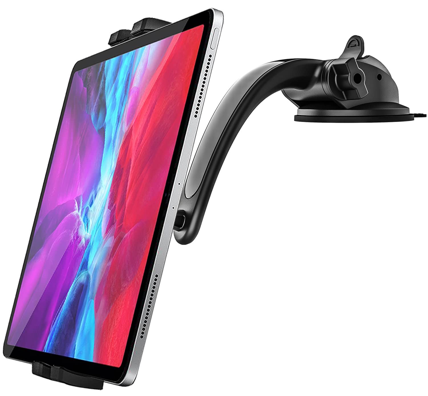 "Woleyi Car Dashboard Tablet Mount: Strong Suction Holder for iPad, Galaxy Tabs & More (4.7-13")"