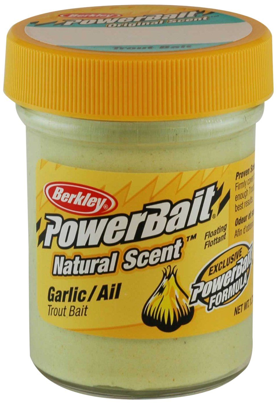 Buy Berkley PowerBait Natural Scent Garlic Trout Bait - 1.75 oz for Effective Fishing