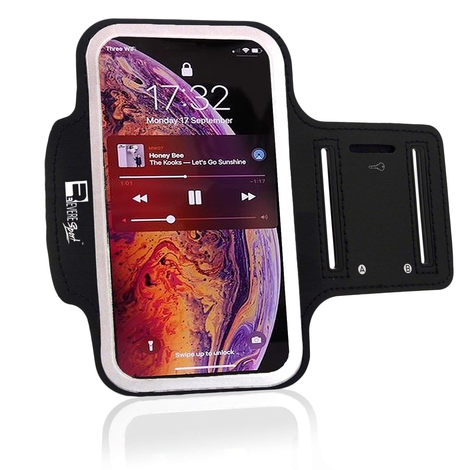 RevereSport Premium iPhone 13 Pro Max Running Armband - Best Phone Holder for Gym Workouts & Sports