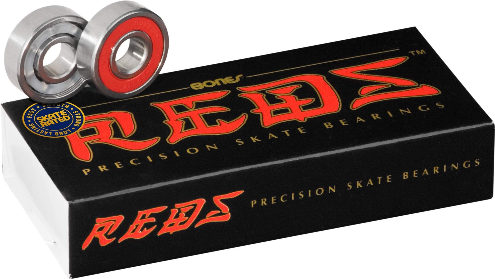 Buy Bones Reds Skate Bearings 8mm - 16 Pack for Smooth Performance & Speed