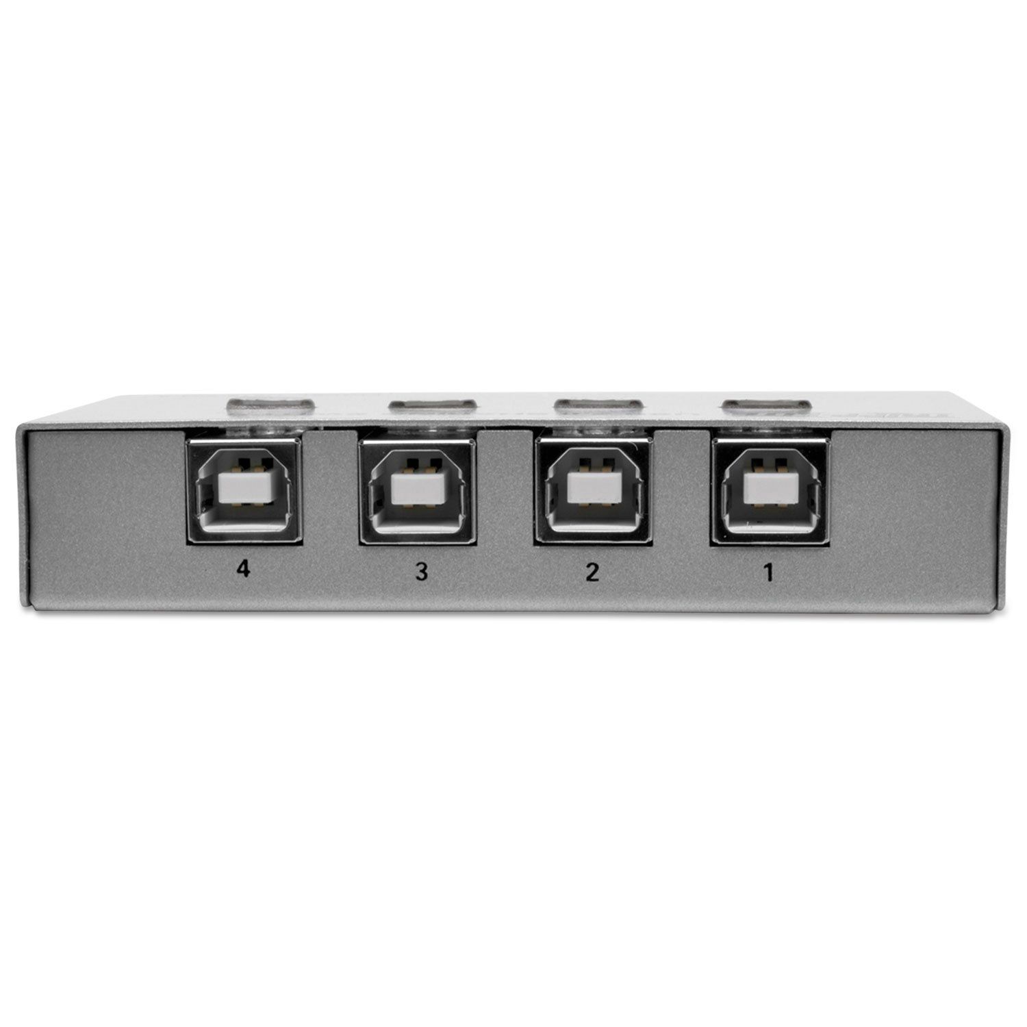Tripp Lite 4-Port USB 2.0 Hi-Speed Printer Switch (U215-004-R) - Share Multiple Devices Easily