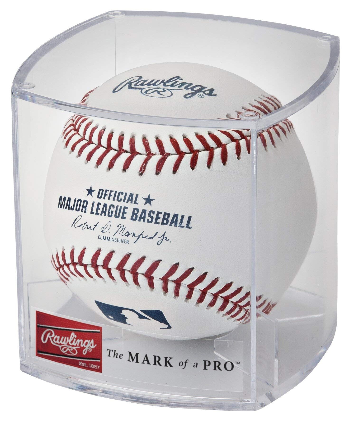 Rawlings 2024 MLB Official Baseball with Display Case | ROMLB-R | Perfect for Collectors