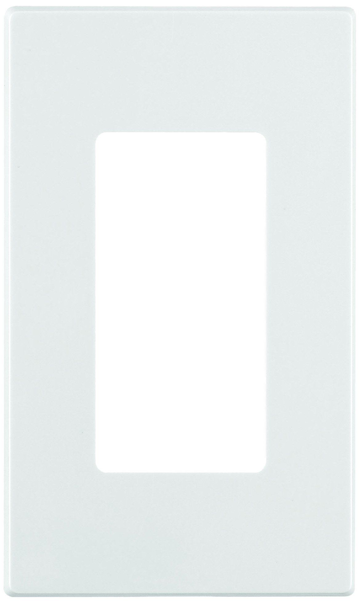Leviton 80301-SW 1-Gang Decora Plus Screwless Wall Plate in White - Stylish & Durable