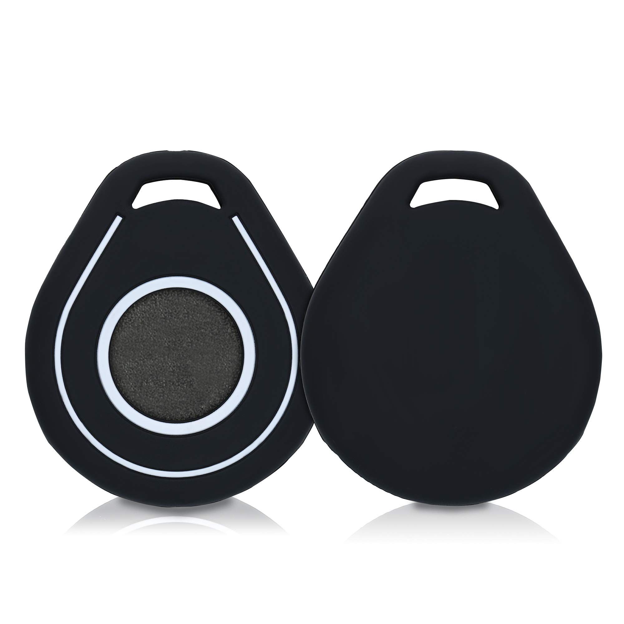 KWMobile Silicone Cover for Harley Davidson Key Fob - Protective Soft Case in Black/White