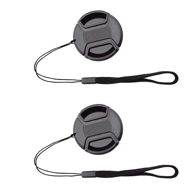 72mm Lens Cap Cover for Nikon AF-S 18-200mm - ULBTER 2 Pack with Keeper Leash for D90, D80, D7000, D5100 DSLR Cameras