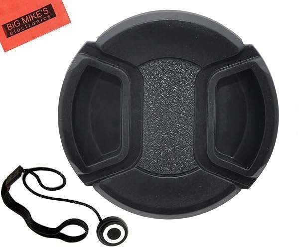 77mm Universal Snap-On Lens Cap for Nikon 24-70mm f/2.8G ED + Cap Keeper & Microfiber Cloth - Essential Lens Protection