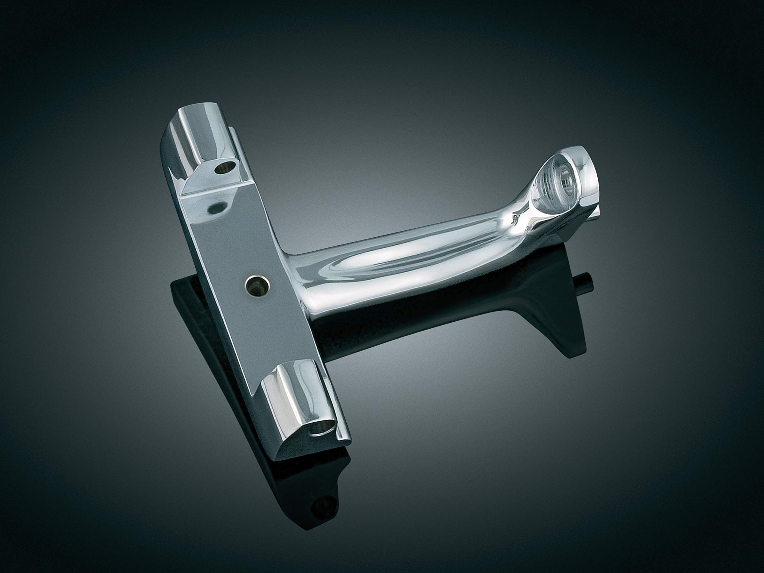 Adjustable Kuryakyn 7926 Motorcycle Footpegs for 1993-2006 Harley-Davidson - Chrome Passenger Pegs