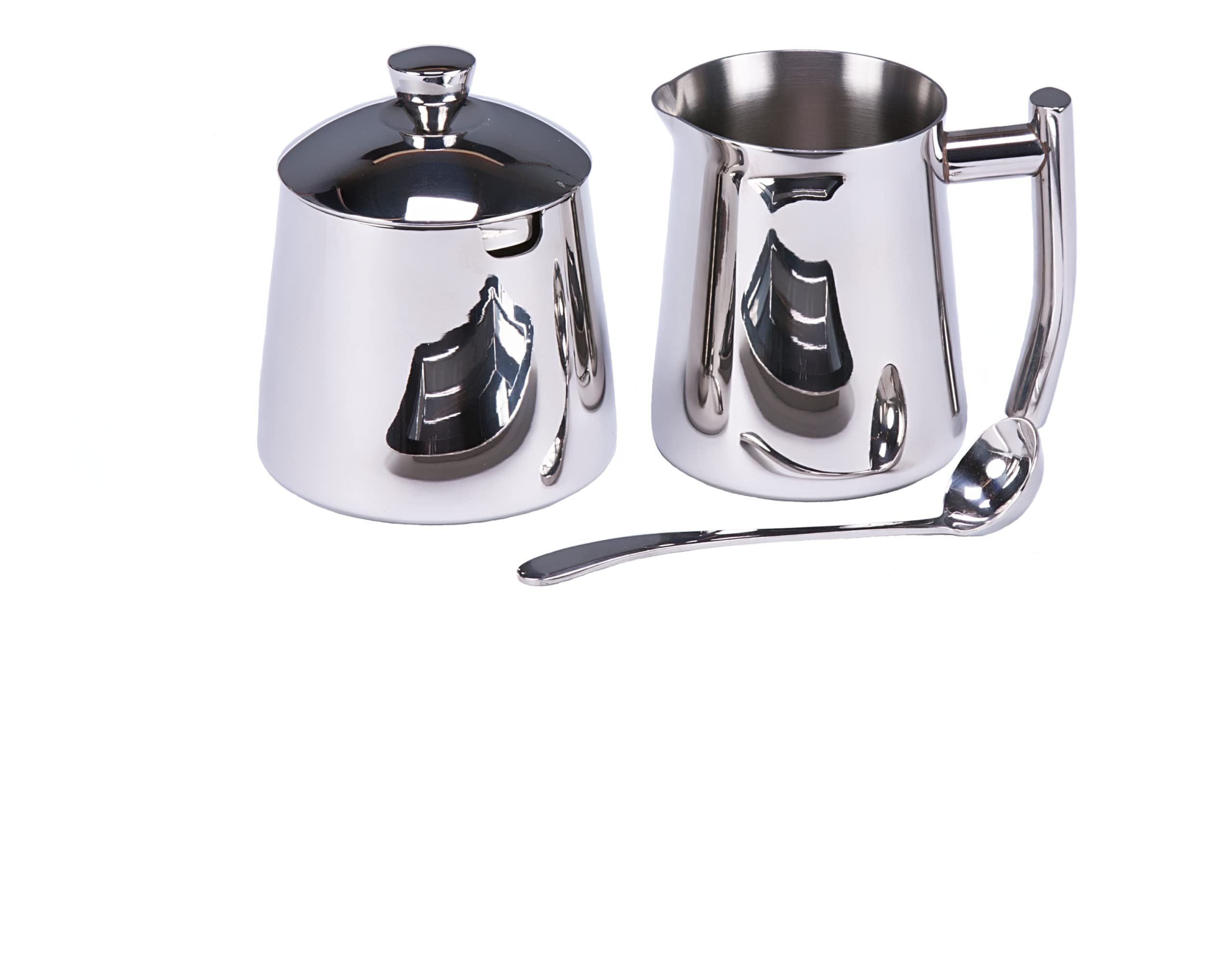 Buy Frieling USA 18/10 Stainless Steel Creamer & Sugar Bowl Set - Durable Metal Pitcher & Holders for Stylish Serving