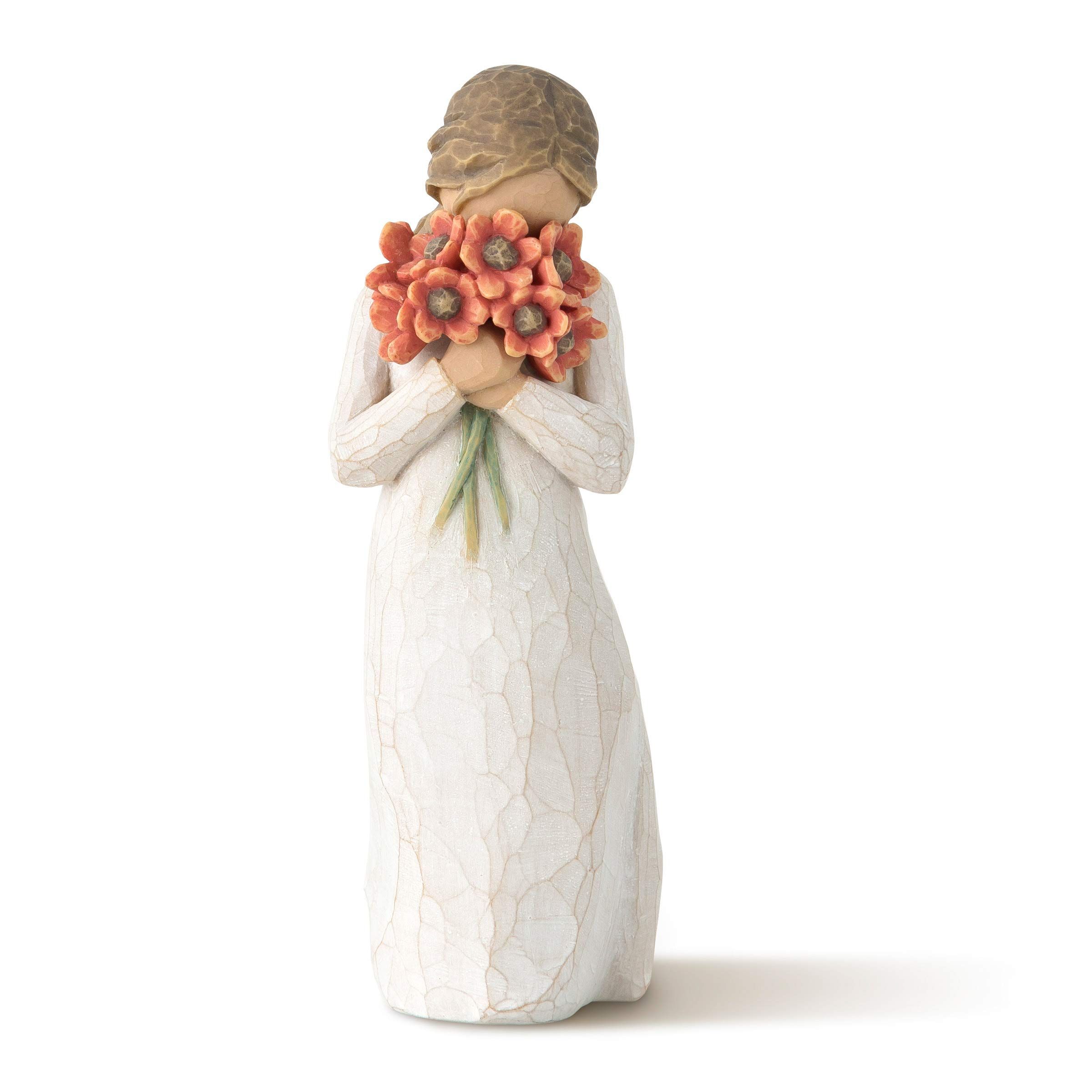 Willow Tree Surrounded by Love: Hand-Painted Sculpted Figure for Heartfelt Gifts