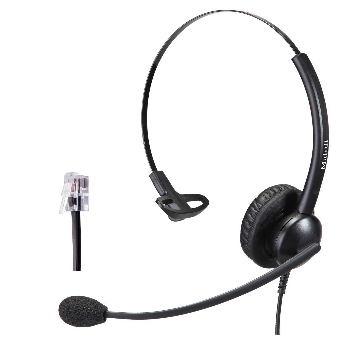 MAIRDI Noise-Canceling Telephone Headset for Avaya IP 1608, 1616, 9601, 9608 & More - HIS Cable Included