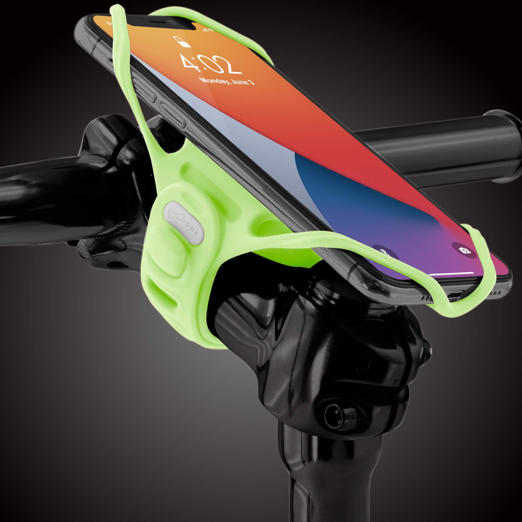 "Bone Bike Tie Pro 4: Ultra-Light Phone Mount for 4.7"-7.2" Cell Phones - Perfect for Road Biking & Motorcycle Accessories"