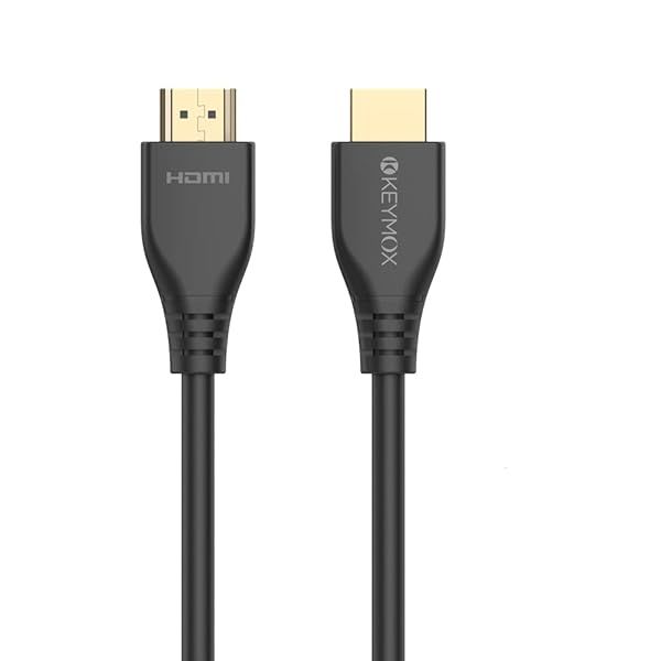 Keymox 8K HDMI Cable 3ft HDMI 2.1 48Gbps Ultra HD High Speed Supports 4K 120Hz 8K 60Hz Dynamic HDR Compatible with Apple TV Xbox PS5 and More