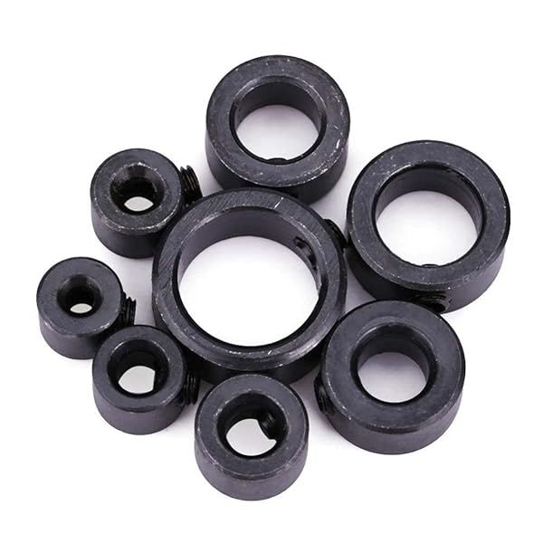 8Pcs Drill Stop Bit Collar Set - Depth Stops for 3mm to 16mm Bits with Wrench Included