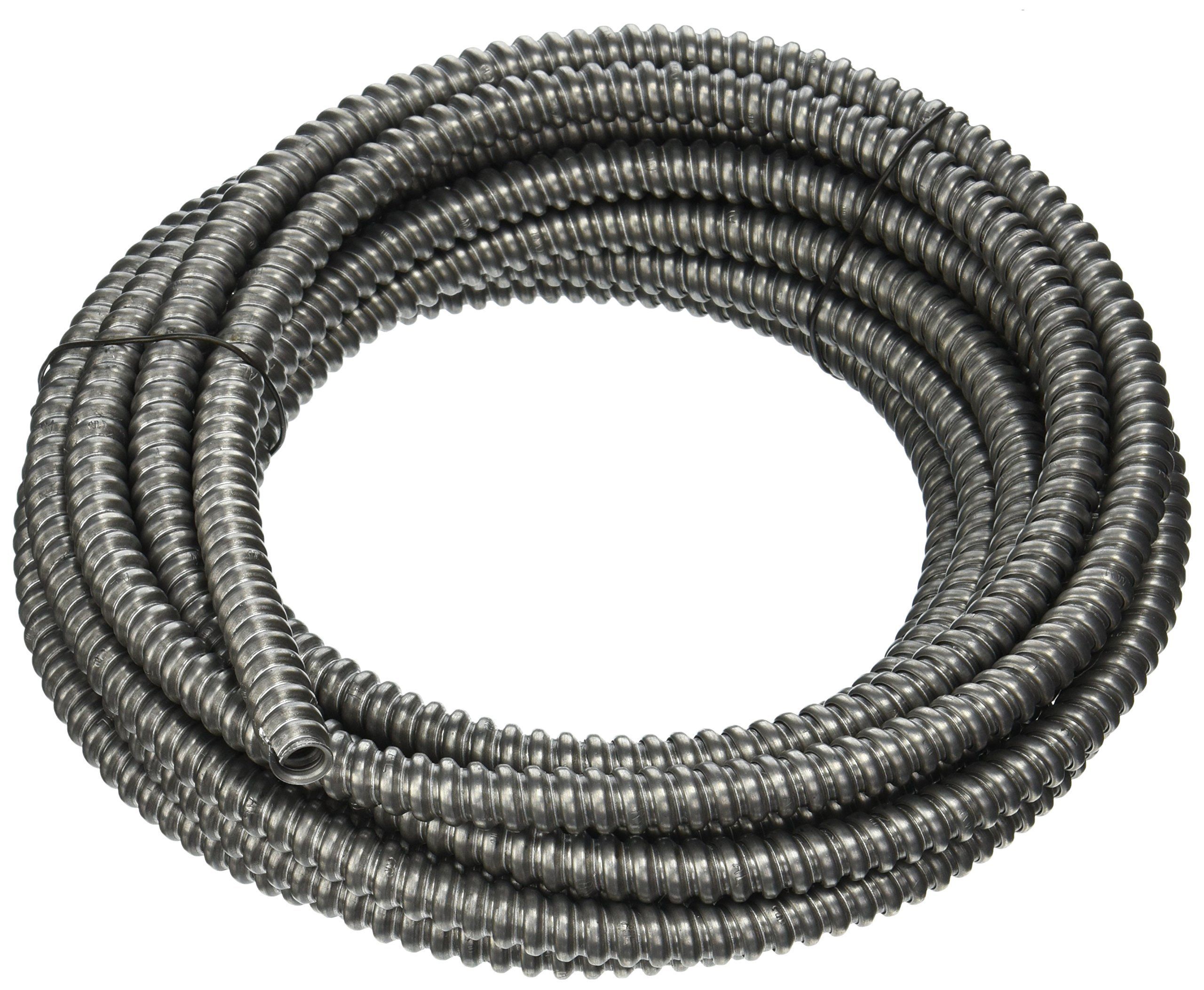 "Buy Woods 55082021 3/8" x 25 ft Flex Aluminum Conduit - Durable Silver Electrical Conduit for Easy Installation"