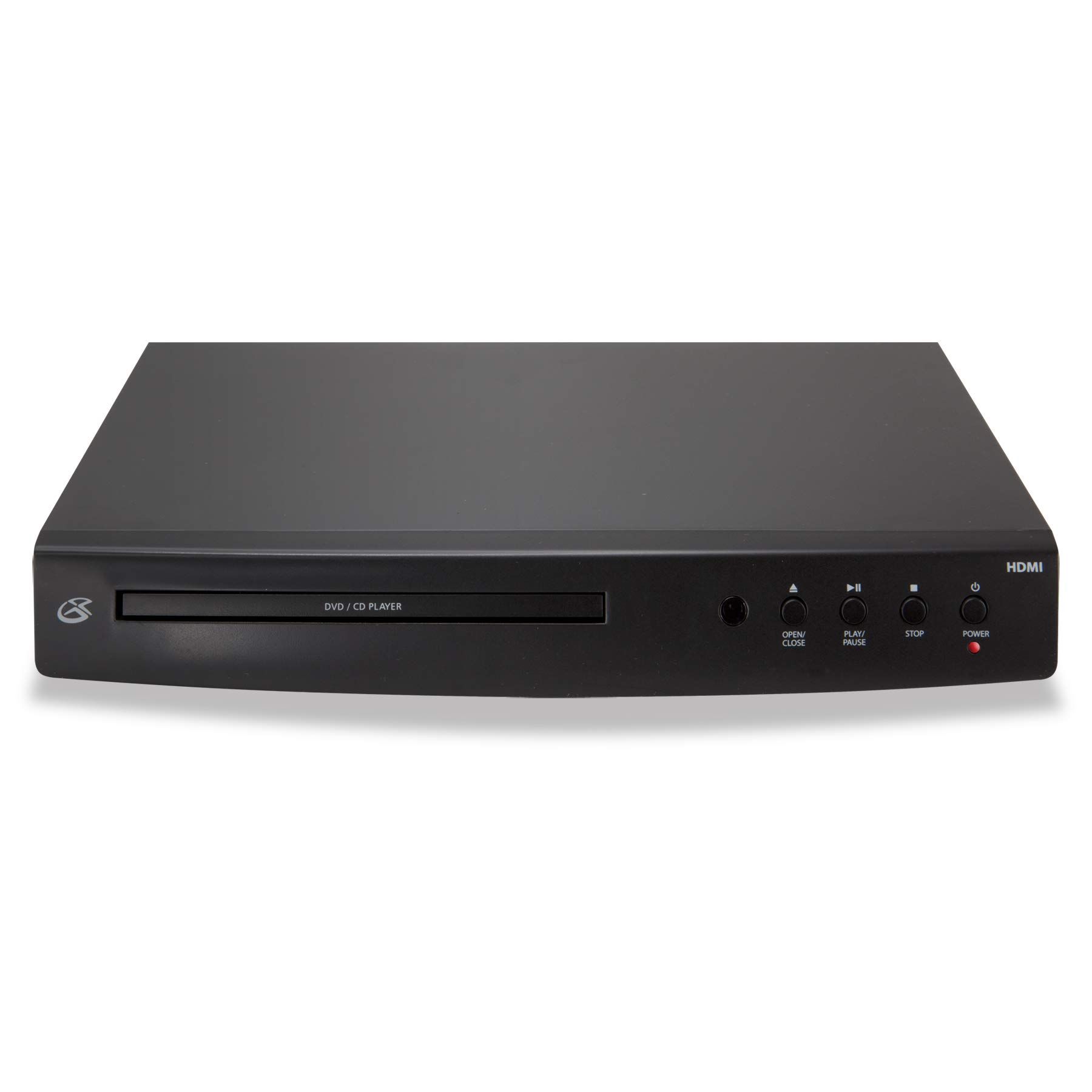 GPX DH300B 1080p Upconversion DVD Player with HDMI - High-Quality Black Design
