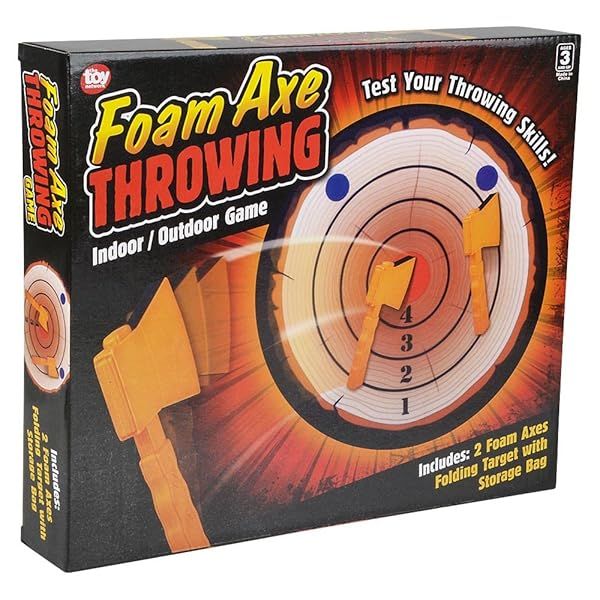 "Ultimate 9.75" Foam Axe Throwing Game: Safe Fun for All Ages - Perfect for Parties & Events!"