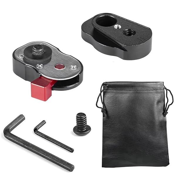 "ADAI Mini Quick Release Plate for Tripods & Gimbals - 1/4" Screw Camera Mount Adapter"