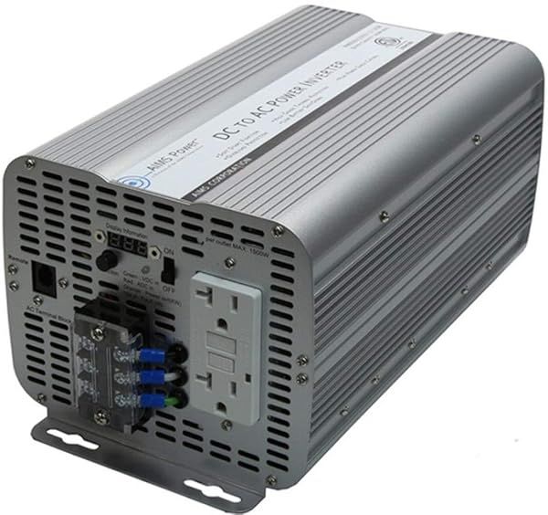 Buy AIMS Power 2000W Modified Sine Inverter - 12V DC to 120V AC, ETL Certified with GFCI Outlets
