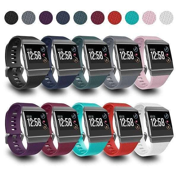 AIUNIT Ionic Bands for Men & Women - Gray Buckle Replacement Strap for Ionic Smart Watch