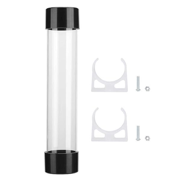 ASHATA 240mm Transparent Water Cooling Radiator for PC - Fast Cooling G1/4 Thread Heat Exchanger