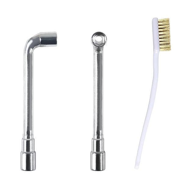 ATNSINC 6mm 7mm L-Shaped Hex Wrench Tool & Accessories for Ender 3 3D Printers - Includes Brass Nozzle & Copper Wire Toothbrush