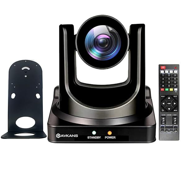 AVKANS PTZ Camera: 30x Zoom, AI Tracking & HDMI for Live Streaming Church Events | Compatible with vMix, OBS, Wirecast