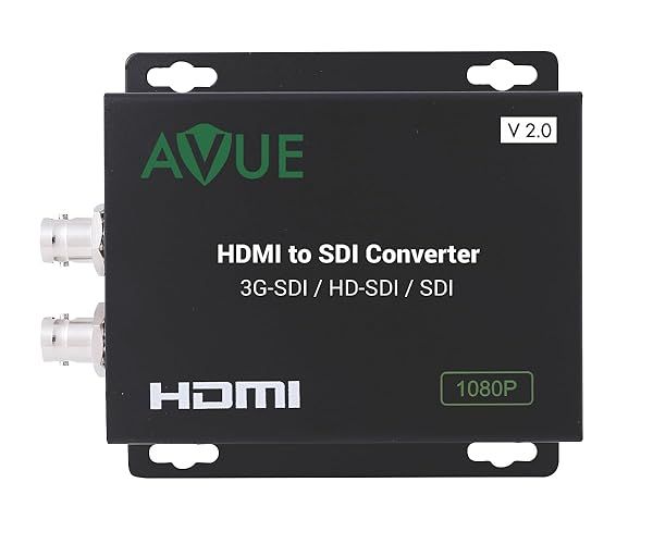 AVUE HDMI to SDI Converter: 1080P, 1080i, 720P, Dual SDI Outputs for Broadcast Quality