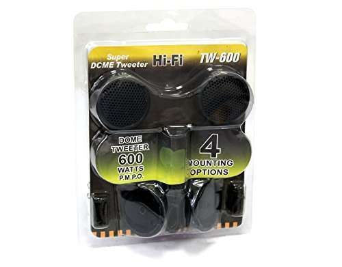 Absolute TW-600 Dome Tweeter 600W MAX - High Efficiency with Built-In Crossover (Pair) for Superior Sound