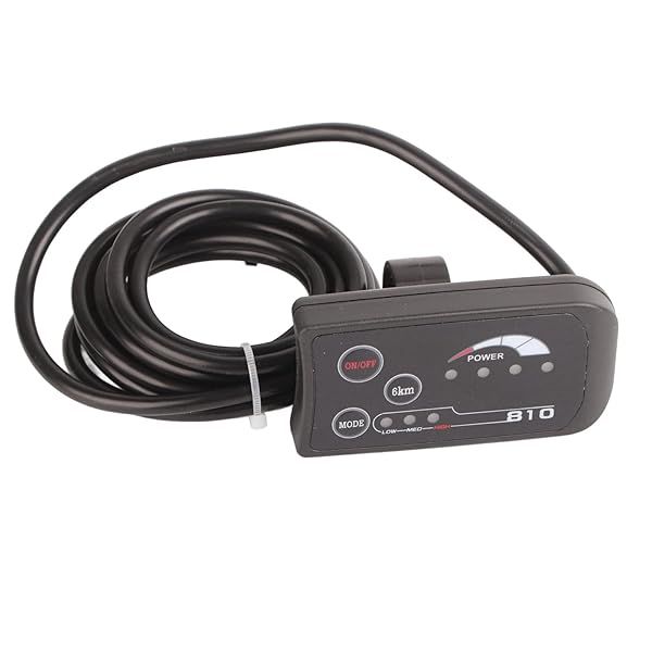 Acouto 810 LED Display for Electric Bike with 5 Wire Cable Controller Ebike LCD Display Panel Parts