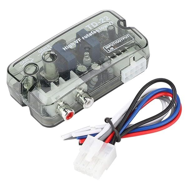 High to Low Frequency Car Audio Converter for Subwoofers & Amplifiers - Stereo Level Adapter with Control Wire