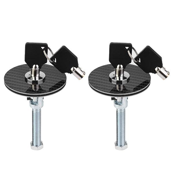 Acouto Universal Hood Lock Kit: Secure Your Car Engine with Quick Release Safety Latch & Key Pin
