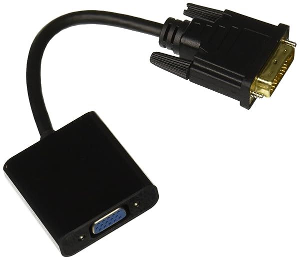 "AddOn DVIDS2VGAA 8" DVI-D to VGA Adapter Cable - 7.9" Black for High-Quality Video Connection"