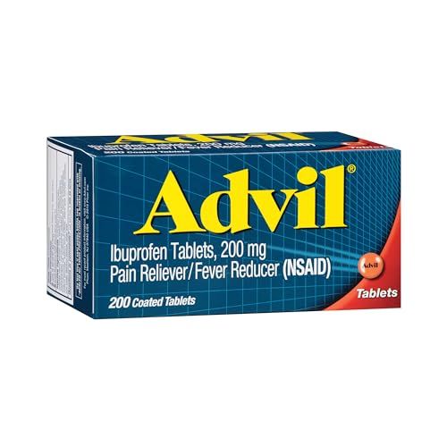 Advil Pain Reliever 200mg: Fast Relief for Headaches, Backaches & Menstrual Pain - 200 Coated Tablets