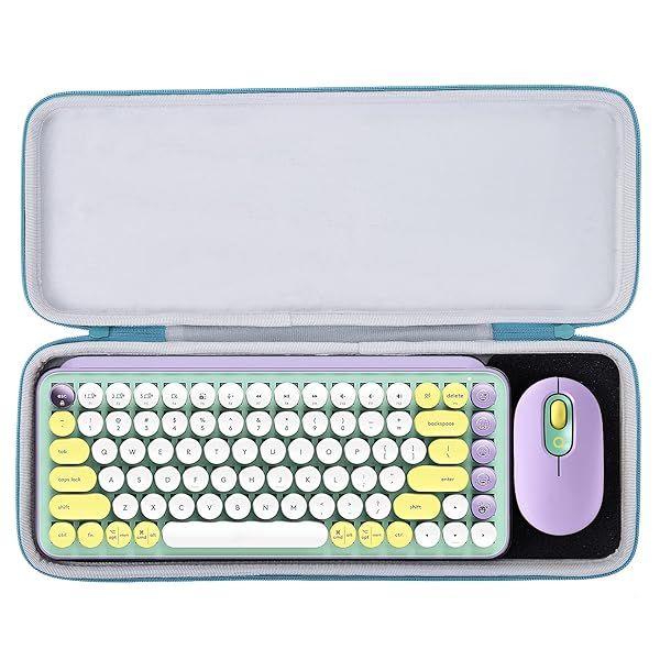 Protective Aenllosi Hard Case for Logitech POP ICON Combo & POP Keys Keyboard - Purple (Case Only)