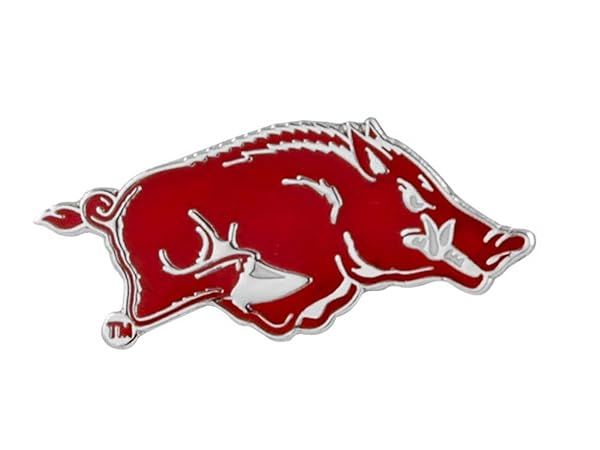 Shop Aminco NCAA Arkansas Razorbacks Team Logo Pin - Official Team Colors & Fast Shipping!