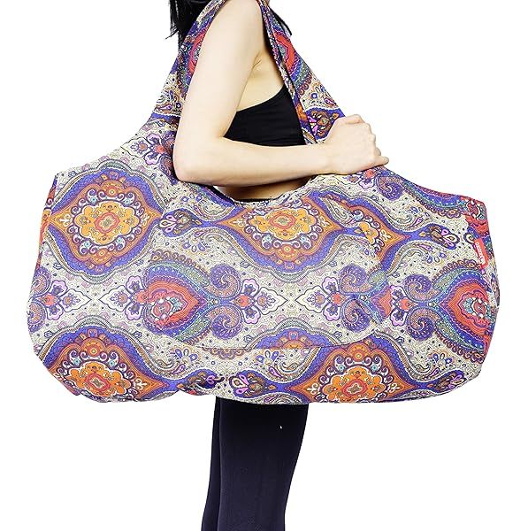 Large Aozora Yoga Mat Bag: Durable Tote with Pockets for Multi-Functional Storage - Perfect for Your Yoga Mats!