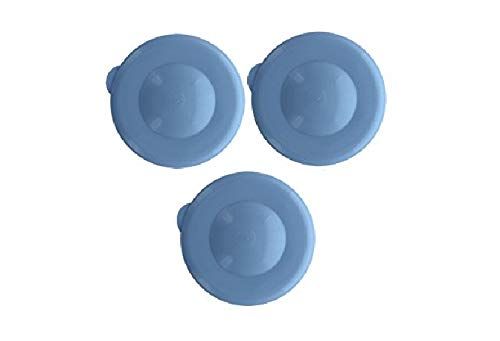 AquaNation Dew Cap Replacement 55mm Snap On Crown Top for 3 and 5 Gallon Water Bottles Leak Proof BPA-Free Jug Lids Pack of 3