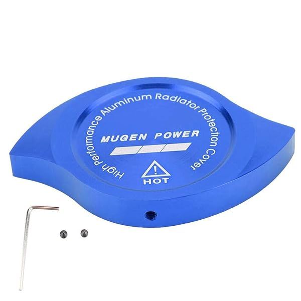 Aramox Car Radiator Cover - Blue Aluminium Decorative Cover for Stylish Car Modifications