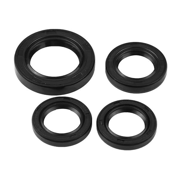 Aramox 4 Pcs Engine Crankshaft Oil Seal for GY6 152 & 157QMJ - Durable Gear Crank Case Seals