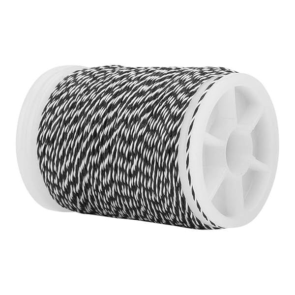 High-Quality Archery Supplies: 120m Nylon Bowstring Serving Thread (Black & White) - Perfect for Your Archery Needs!