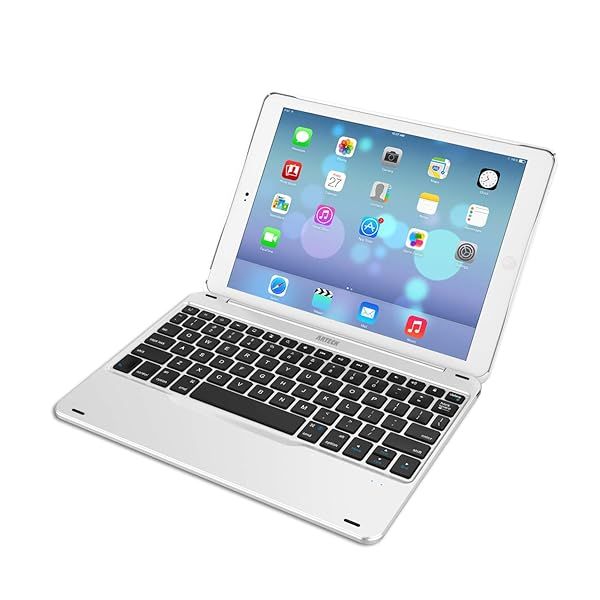 Arteck iPad 9.7-inch (iPad 6, 2018 / iPad 5, 2017) Keyboard, Ultra-Thin Bluetooth Keyboard with Folio Full Protection Case for Apple iPad 9.7 iPad 6, 5 and iPad Air 1 with 130 Degree Swivel Rotating