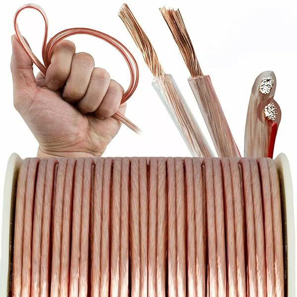 Buy Audiotek AT-SPW10GA/25RG 10 Gauge Speaker Wire - 25 Feet for Car Audio | High-Quality Vehicle Wiring