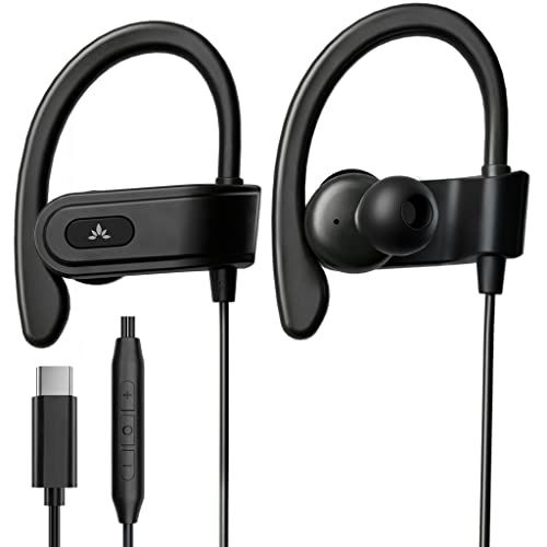 Avantree C171 Wired USB-C Headphones: Perfect for Sports & Running - Compatible with iPhone 15, Samsung & More